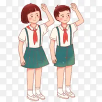 卡通手绘小学生-空若网 卡通手绘小学生-空若网