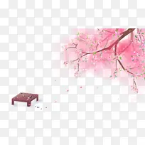 春天樱花树枝花瓣围棋-空若网 春天樱花树枝花瓣围棋-空若网