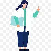 扁平化卡通护士-空若网 扁平化卡通护士-空若网