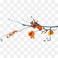 秋季枯黄的树枝-空若网 秋季枯黄的树枝-空若网