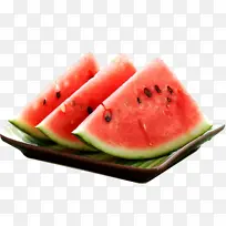 一盘西瓜水果夏季水果-空若网 一盘西瓜水果夏季水果-空若网
