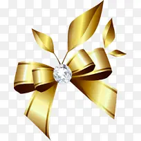 会员卡金色丝带蝴蝶结-空若网 会员卡金色丝带蝴蝶结-空若网