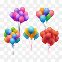 几种彩色气球-空若网 几种彩色气球-空若网