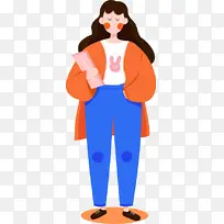 可爱甜美女孩插画-空若网 可爱甜美女孩插画-空若网