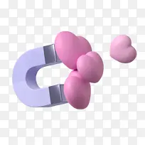 3D爱心磁铁-空若网 3D爱心磁铁-空若网