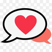 爱心对话框 七夕情人节元素 爱心-空若网 爱心对话框 七夕情人节元素 爱心-空若网