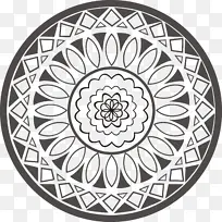 圆形对称装饰图案-空若网 圆形对称装饰图案-空若网