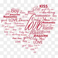 英文字母组成的爱心-空若网 英文字母组成的爱心-空若网