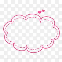 虚线爱心对话框-空若网 虚线爱心对话框-空若网