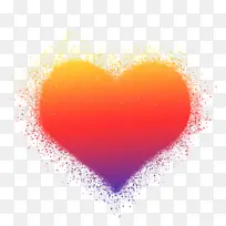 渐变爱心,节日元素-空若网 渐变爱心,节日元素-空若网