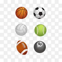 足球篮球和排球运动矢量材料-空若网 足球篮球和排球运动矢量材料-空若网