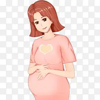 孕妇插画 母亲节素材-空若网 孕妇插画 母亲节素材-空若网