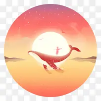 手绘卡通大鱼海棠插画-空若网 手绘卡通大鱼海棠插画-空若网