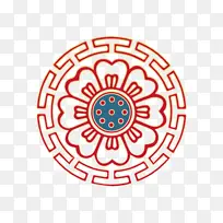 国潮古典圆形边框-空若网 国潮古典圆形边框-空若网