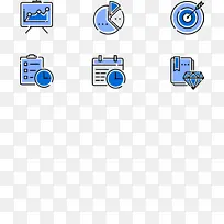 蓝色系标题图标-空若网 蓝色系标题图标-空若网