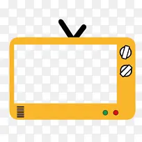 黄色小电视边框-空若网 黄色小电视边框-空若网