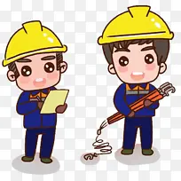 安全卡通人物-安全检查-空若网 安全卡通人物-安全检查-空若网