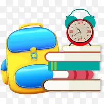 卡通书包卡通书本卡通闹钟-空若网 卡通书包卡通书本卡通闹钟-空若网
