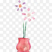 水彩手绘花瓶-空若网 水彩手绘花瓶-空若网