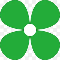 手绘矢量图形四叶草-空若网 手绘矢量图形四叶草-空若网