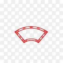 复古中式边框扇形边框中式花纹装饰元素-空若网 复古中式边框扇形边框中式花纹装饰元素-空若网