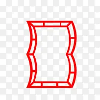 中式边框剪纸元素扇形边框中国风元素-空若网 中式边框剪纸元素扇形边框中国风元素-空若网