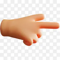 3D手势手指卡通-空若网 3D手势手指卡通-空若网