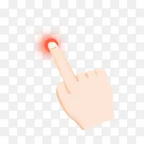 红色手指鼠标点击元素-空若网 红色手指鼠标点击元素-空若网