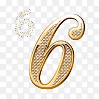 钻石数字6 金属数字 黄金数字-空若网 钻石数字6 金属数字 黄金数字-空若网