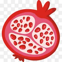 手绘矢量石榴-空若网 手绘矢量石榴-空若网