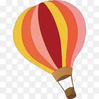 手绘卡通红黄相间氢气球-空若网 手绘卡通红黄相间氢气球-空若网