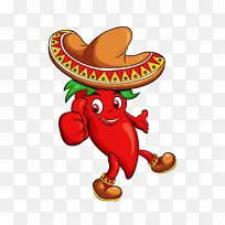 可爱红辣椒卡通插画-空若网 可爱红辣椒卡通插画-空若网