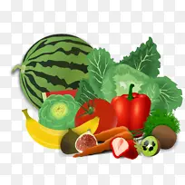 水果蔬菜矢量插画-空若网 水果蔬菜矢量插画-空若网