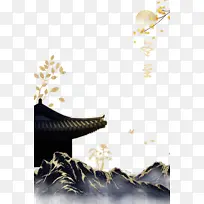 冬至冬天树枝树叶屋檐鸟-空若网 冬至冬天树枝树叶屋檐鸟-空若网