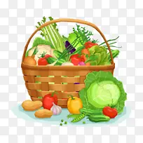一篮卡通水果 果蔬-空若网 一篮卡通水果 果蔬-空若网