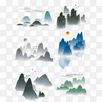 ˮīɽˮʸ��PNG�й���-������