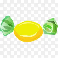 圣诞节黄色糖果元素-空若网 圣诞节黄色糖果元素-空若网