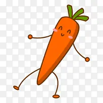卡通拟人化蔬菜食材胡萝卜免抠图-空若网 卡通拟人化蔬菜食材胡萝卜免抠图-空若网
