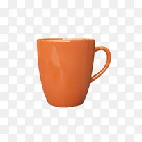 橙色陶瓷水杯-空若网 橙色陶瓷水杯-空若网