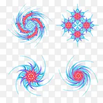 螺旋形几何对称华丽花纹-空若网 螺旋形几何对称华丽花纹-空若网