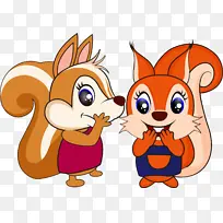 卡通可爱松鼠-空若网 卡通可爱松鼠-空若网