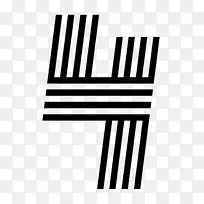 新艺术字体数字4-空若网 新艺术字体数字4-空若网