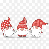 圣诞节设计元素可爱小人-空若网 圣诞节设计元素可爱小人-空若网