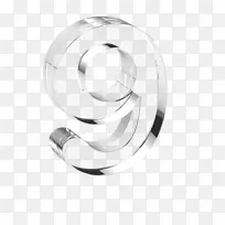 水晶立体数字9-空若网 水晶立体数字9-空若网