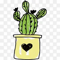 仙人掌 手绘 卡通 可爱-空若网 仙人掌 手绘 卡通 可爱-空若网