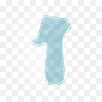 玻璃数字效果立体字体1-空若网 玻璃数字效果立体字体1-空若网