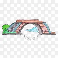 原创手绘卡通石桥-空若网 原创手绘卡通石桥-空若网