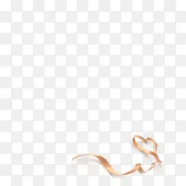 金色丝带爱心-空若网 金色丝带爱心-空若网