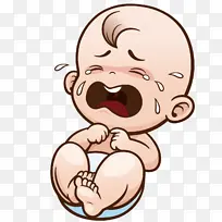 卡通手绘矢量卡通婴儿哭泣小男孩-空若网 卡通手绘矢量卡通婴儿哭泣小男孩-空若网