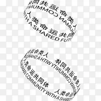 环绕字体人类命运共同体-空若网 环绕字体人类命运共同体-空若网